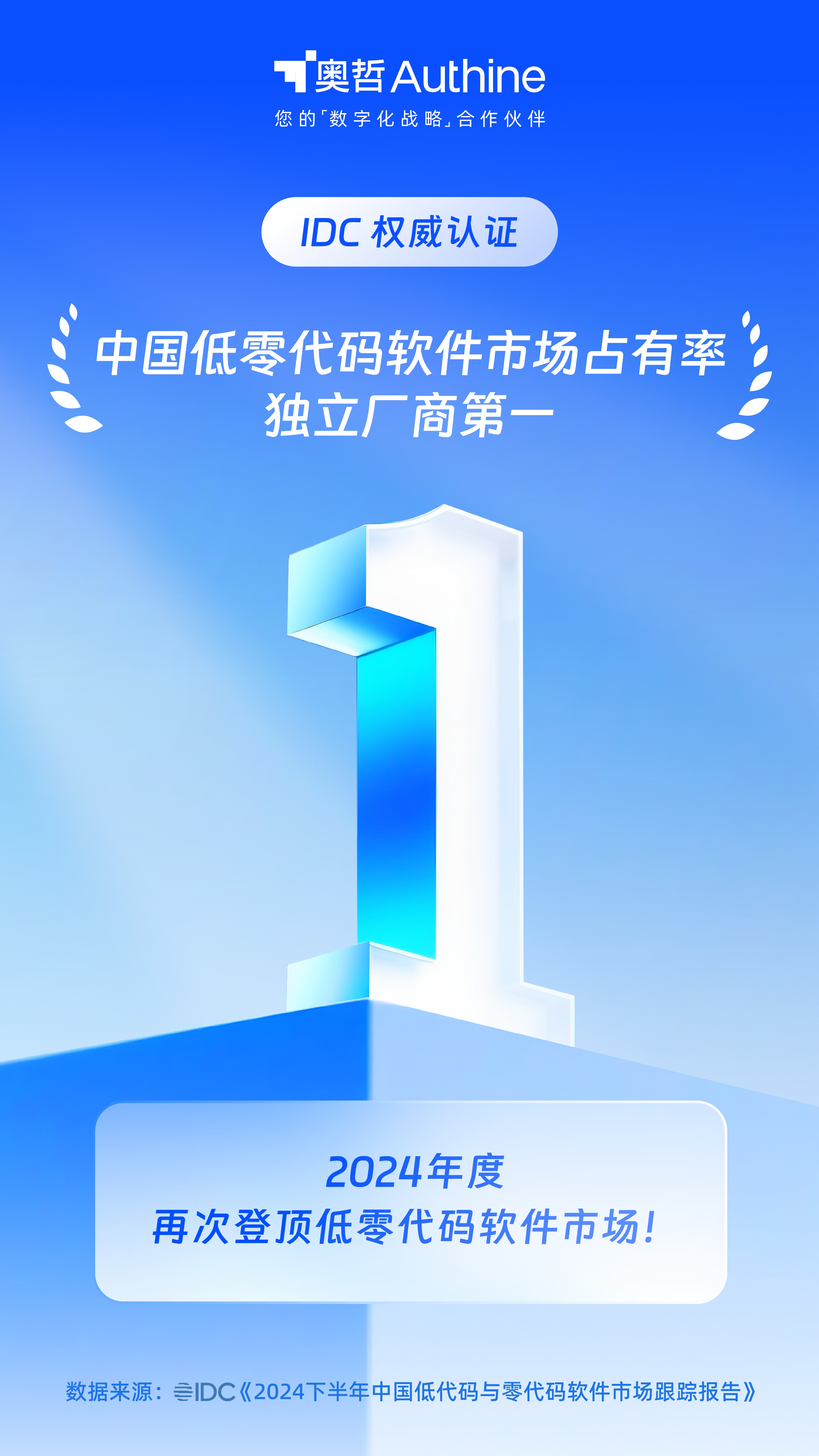 IDC权威认证！ 再次登顶低零代码软件市场（年度）.jpg